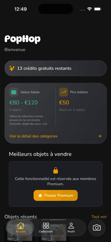 PopHop App Screenshot